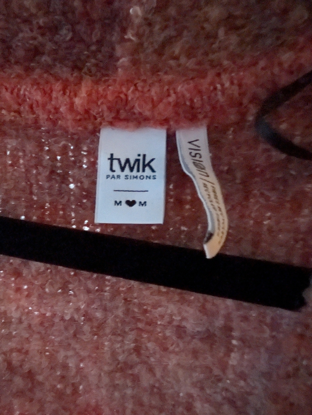 Simons TwikBouclé and shaded cardigan (M) | Patterned Orange - Picture 3 of 4